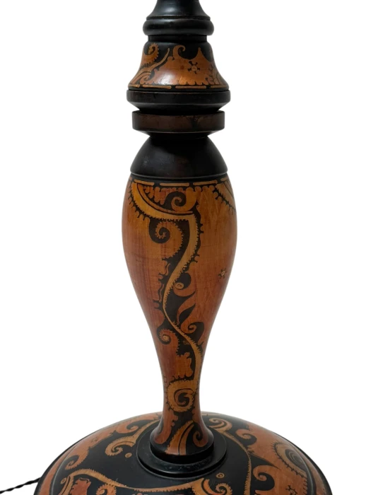 Art Deco Batik Floor Lamp by Hans Steinpatz, Dutch Design, 1920s